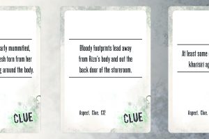 Clues in Play – Part 1